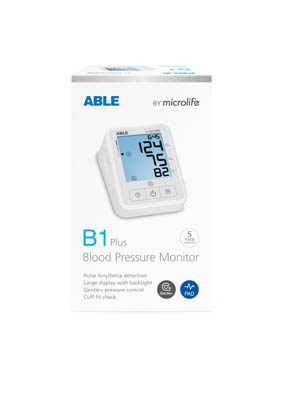 Able B1 Plus Blood Pressure Monitor pack